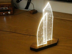 fragment d'une base lumineuse le bricolage youtube 3d print model - Mito3D