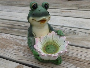 frog flower bowl scans replicas 3d scan animal autodesk memento character container creature froggy mustangdave photo photogrammetry sculpt sculpture 3d print model - Mito3D