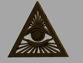 illuminati necklace jewelry 3d print model - Mito3D