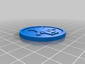 my customized token coins badges 3d print model - Mito3D