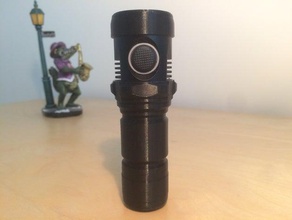 nitecore mh20 ninjaflex tpu jacket gadgets case flashlight holder protective sleeve cover 3d print model - Mito3D