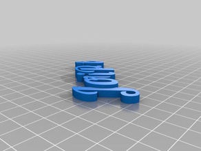 llavero joni puto organización personalizado 3d print model - Mito3D