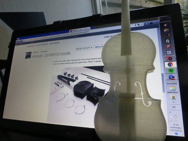 printed hovalin music 3D print model - Mito3D