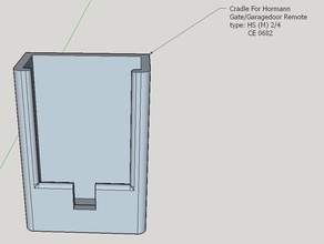 hormann remote cradle other 3d print model - Mito3D
