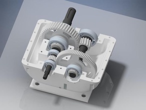 trasmissione - modello di scuola ingegneria 3d print model - Mito3D
