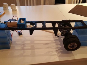 printed truck frame v1 rc vehicles 3d printing car radio control toy toys 3d print model - Mito3D