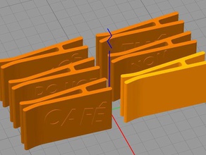 bag clips kitchen dining 3d print model - Mito3D