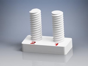Einzel Doppel Gewinde-Lehrmittel engineering 3d print model - Mito3D