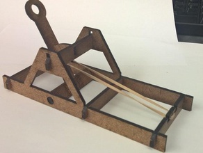 tension catapult mechanical toys 3d print model - Mito3D