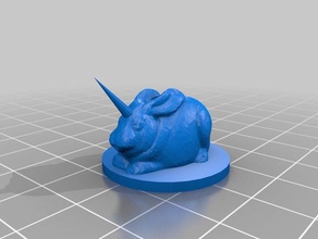 almiraj toy game accessories bunny paizo pathfinder rabbit rpg unicorn 3d print model - Mito3D