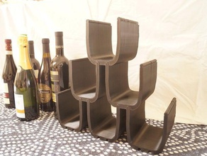 modulare vino rack arredamento 3d print model - Mito3D