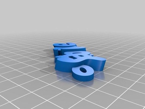 robert luc 1 keychains customized 3d print model - Mito3D