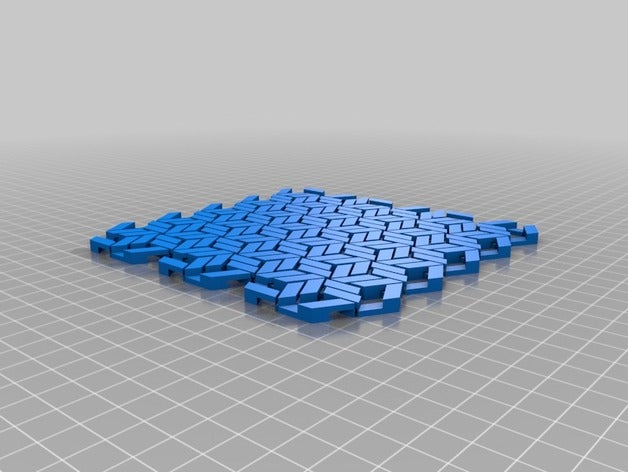 hexagonal chain mail decor customized 3D print model - Mito3D
