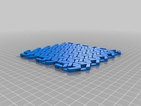 hexagonal chain mail decor customized 3d print model - Mito3D