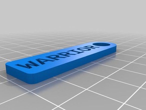 warrior55x15x3key marca organização personalizado 3d print model - Mito3D