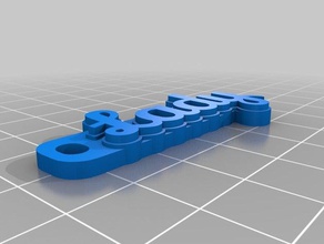 Bayan Anahtarlık özelleştirilmiş 3d print model - Mito3D