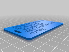 ida baggasjetag organización personalizado 3d print model - Mito3D