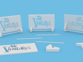 ventures logo stand 3d printing 3d print model - Mito3D