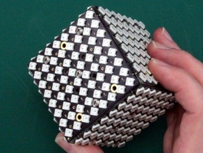 le polonium-cube de l'électronique diamex digi-dot lasercut led l'éclairage neopixel ws2812b 3d print model - Mito3D