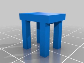 ejercicio dise&ntildeo una mesa 3d impressão 3d print model - Mito3D