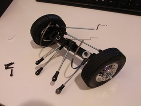 baskılı kamyon v1 ön aks rc araç araba radyo kontrol oyuncak oyuncaklar 3d print model - Mito3D