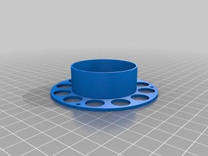 cable spool bottom customizer other 3d print model - Mito3D