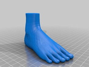 grosser fussbig Fuß 22cm Skulpturen Füße Socke 3d print model - Mito3D