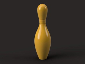 scaled proper bowling pin toy game accessories 3d print model - Mito3D