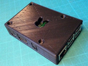 simple box raspberry pi 2b 3b computer case 3d print model - Mito3D
