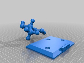 fazer 3d da molécula aprendizagem 3d print model - Mito3D