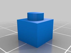 1x1 blok inşaat oyuncaklar özelleştirilmiş 3d print model - Mito3D