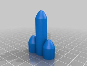 foguete 3d impressão 3d print model - Mito3D