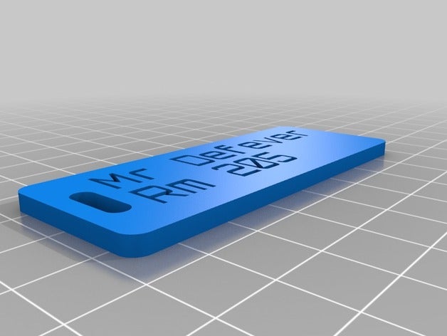 hall pass 2016 de l'organisation personnalisé 3D print model - Mito3D