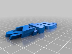 bal&aacutezs chaveiro v1 chaveiros personalizado 3d print model - Mito3D