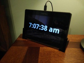 tablette réveil intelligent stand de blackberry customizer openscad playbook 3d print model - Mito3D