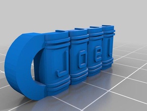 joel key keychains customized 3d print model - Mito3D