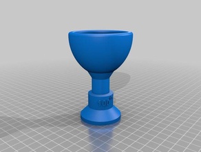 100th upload tantalus cup sculptures object creo easter egg eur ing andy southern flow glass half empty full hydraulics magic trick novelty optimism optimist pessimism pessimist pythagoran pythagorus reo elements direct science self-empty self-supporting self syphon source files trophy water 3d print model - Mito3D