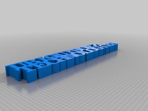ubiquisoft teknolojileri kelime heykeller özelleştirilmiş 3d print model - Mito3D
