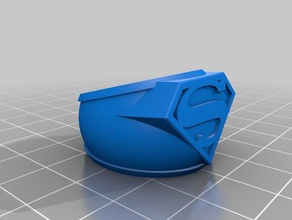 superman anello anelli 3d print model - Mito3D