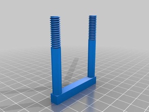 my customized parametric square u-bolt hobby 3d print model - Mito3D