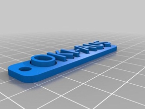 oki aus keychains customized 3d print model - Mito3D