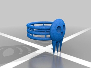 death kid ring rings anime costume prop soul eater 3d print model - Mito3D