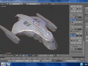 star trek romulan shuttle games 3d print model - Mito3D