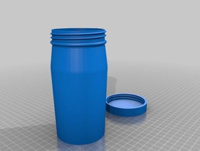Flasche mini-Zyklon-test Container angepasst 3d print model - Mito3D