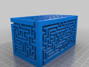 meu personalizados aleatório labirinto cubo gerador de puro openscad brinquedos jogos 3d print model - Mito3D