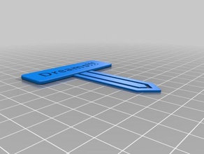 mi personalizados marcador de clip papel oficina 3d print model - Mito3D