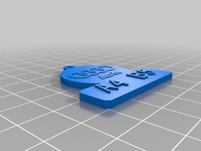 a4 b5 Schlüsselanhänger angepasst 3d print model - Mito3D