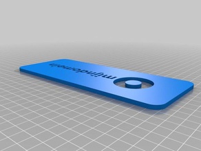 mijndomein dual extrusion logo plaque keychain signs logos 3d print model - Mito3D