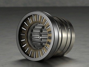 thrust tappered cylindrical roller bearing engineering 3d print model - Mito3D