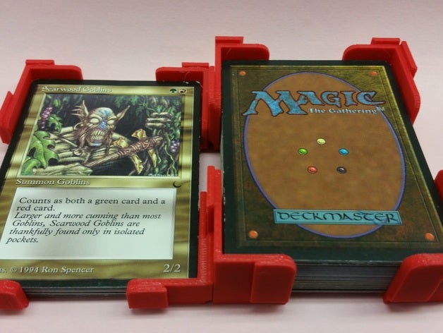 mtg Stellwerk-card-Inhaber testen - Spielzeug Spiel Zubehör Karte-Spiel kundengebundene magic Magie sammeln pokemon yugioh 3D print model - Mito3D